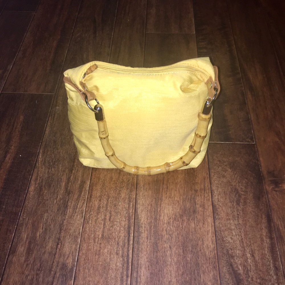 Satin & Bamboo Handbag